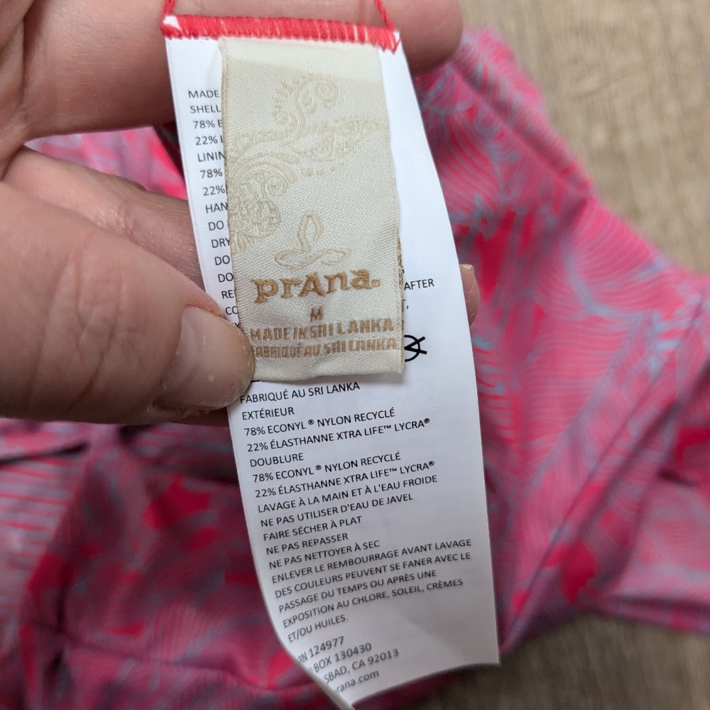 Prana Pink and Blue One Piece Swimsuit - Picture 13 of 15